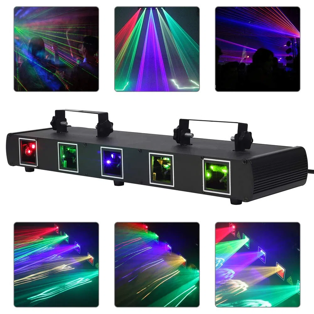 Stroboskop Disco Licht, UKing 4 in 1 RGBW lichteffekte, LED-Projektor Karaoke DJ Perform für Bühnenbeleuchtung für Zuhause Party Dancing Thanksgiving KTV Birthday