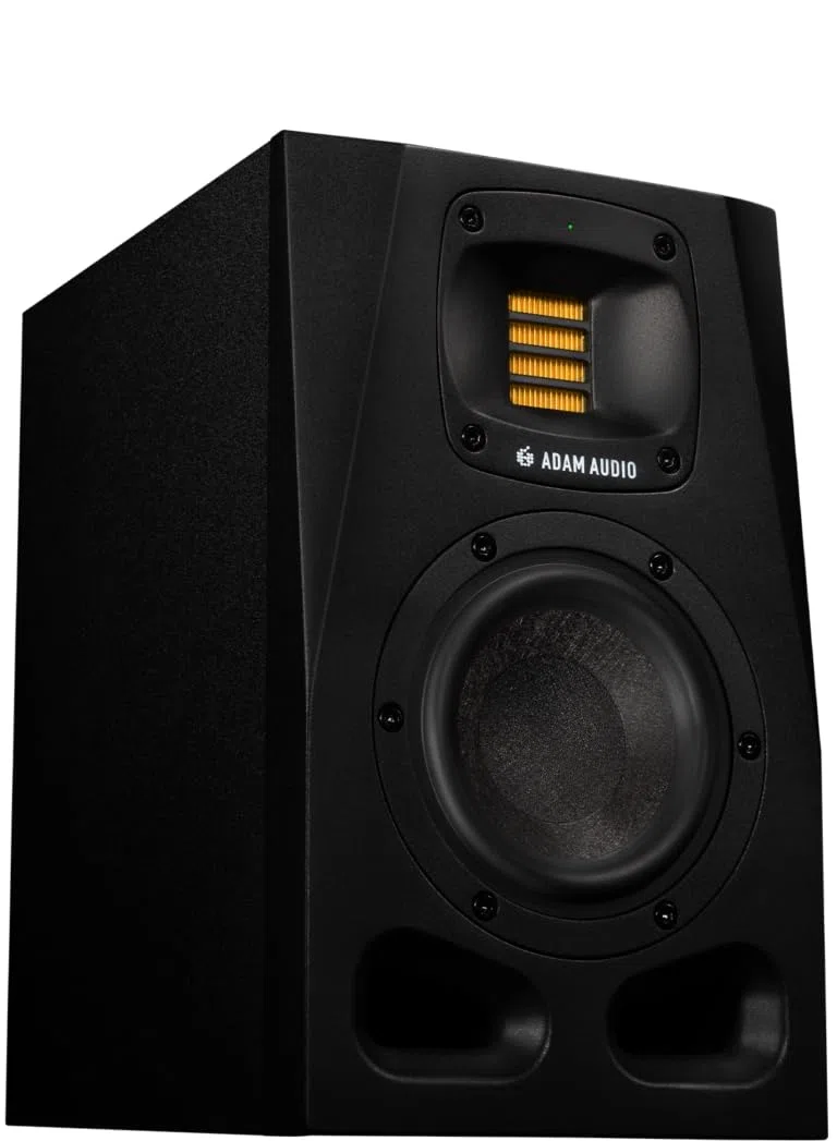 ADAM Audio A4V aktiver Studiomonitor mit 4" MLM-Tiefmitteltöner, handgefertigtem AMT-Hochtöner, Sonarworks Calibration und drehbarem HPS-Waveguide – professioneller Nahfeld-Studiolautsprecher