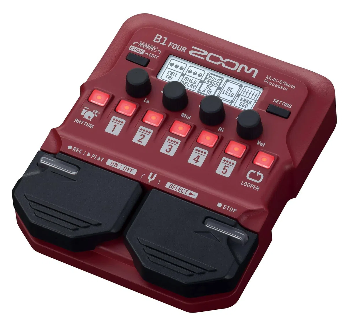 Zoom B1 FOUR Effektpedal & AD-16 Netzteil