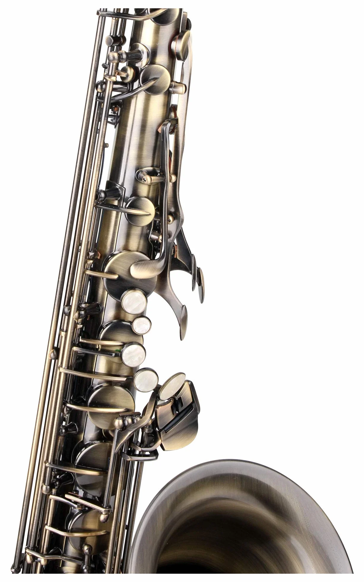 Classic Cantabile TS-450 Antique Yellow Bb Tenorsaxophon - Bb-Stimmung - Hoch-Fis-Klappe - Spar-Set inkl. 10 Stück Saxophon-Blätter
