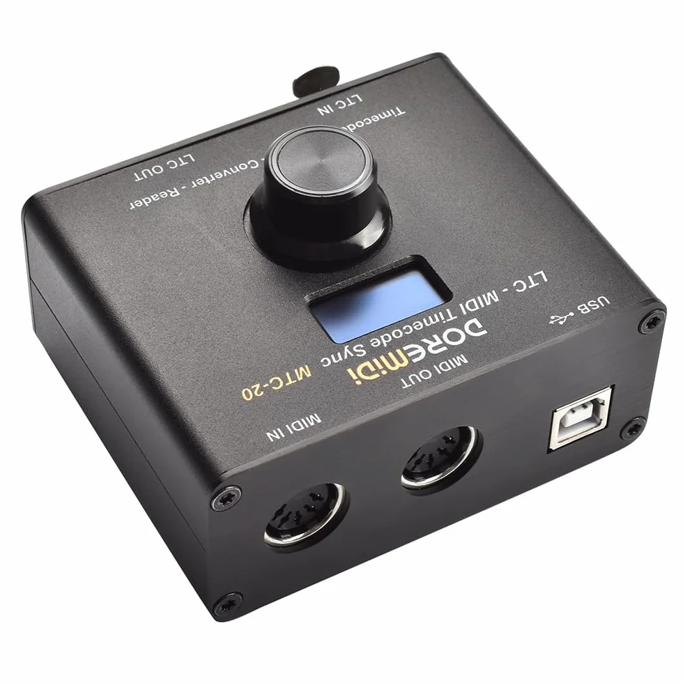 timecode Sync (MTC-20) Gerät zur Synchronisierung von MIDI und SMPTE LTC