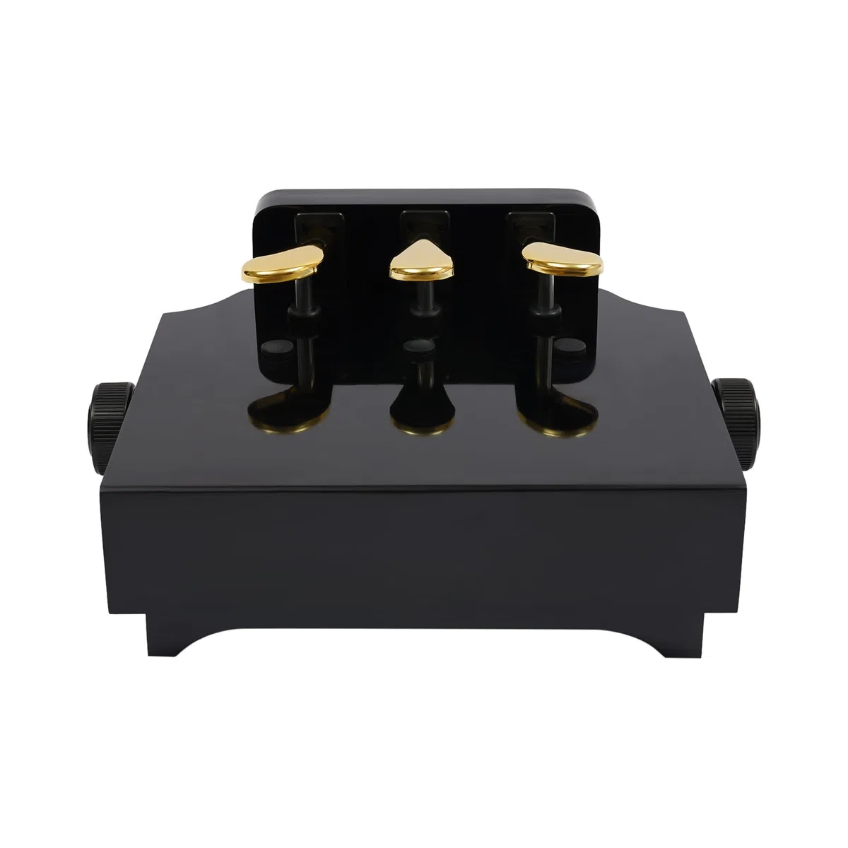 Klavier Pedal Extender, Pedalerhöhung Klavier Klavier Pedal Extender Bank für Kinder, einstellbare Höhe Klavier Pedal Extenders Bank mit 3 Pedalen für Kinder entwickelt - Schwarz