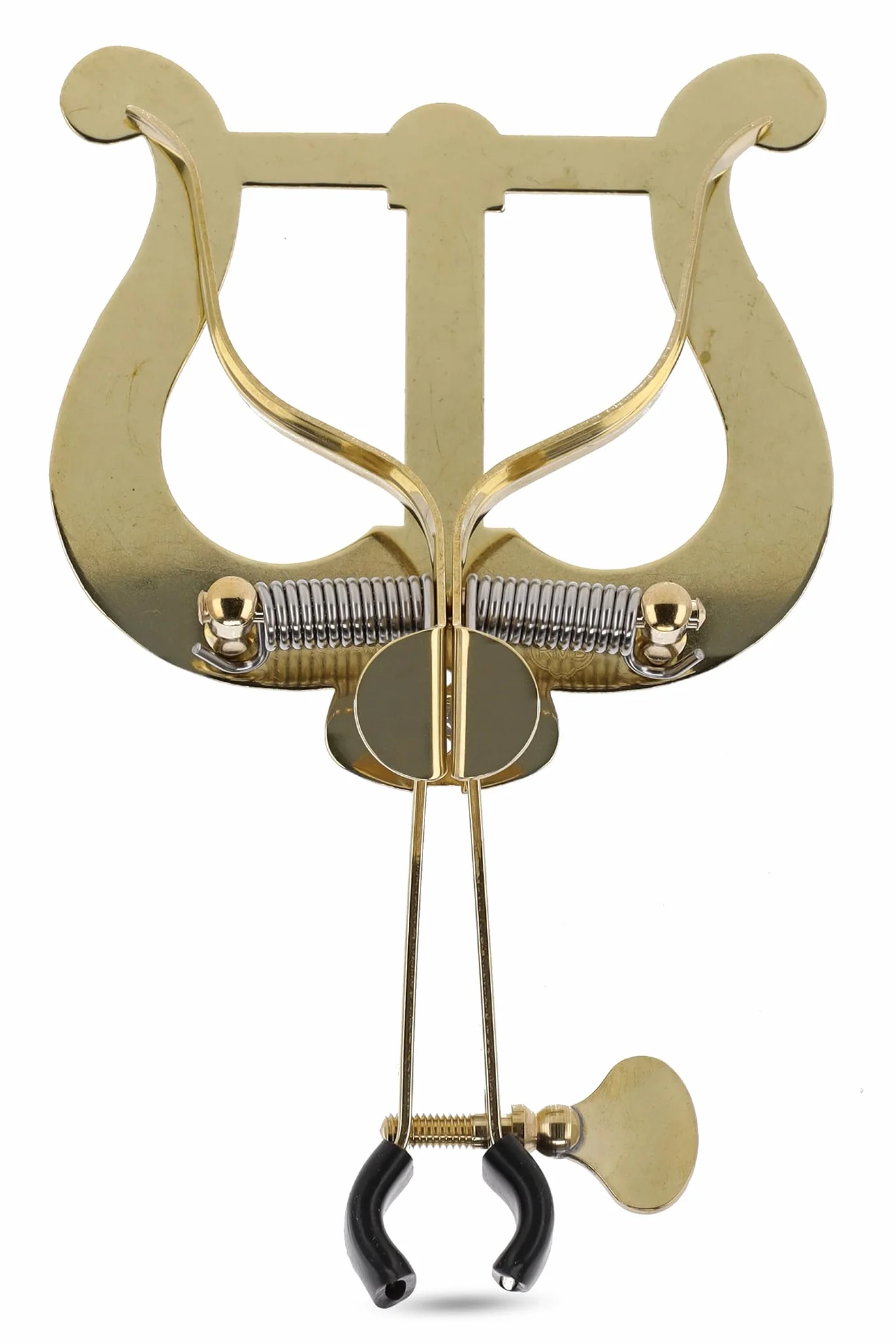 GEWA Marschnotenhalter Trompete - Messing - Große Lyra - 2 Drücker - Mit Klemme