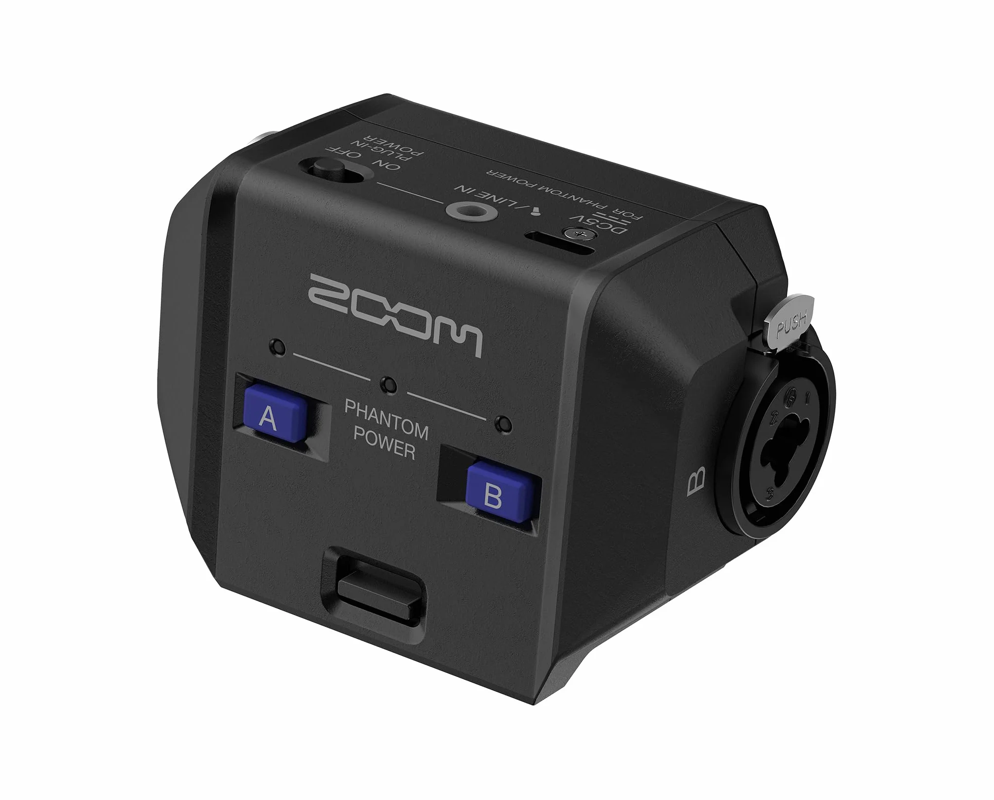 ZOOM EXH-6e Dual XLR/TRS Wechselkapsel für H6essential Handy Recorder, zum Anschluss von externen Mikrofonen, Phantomspeisung, Zoom Capsule System 3.0, schwarz