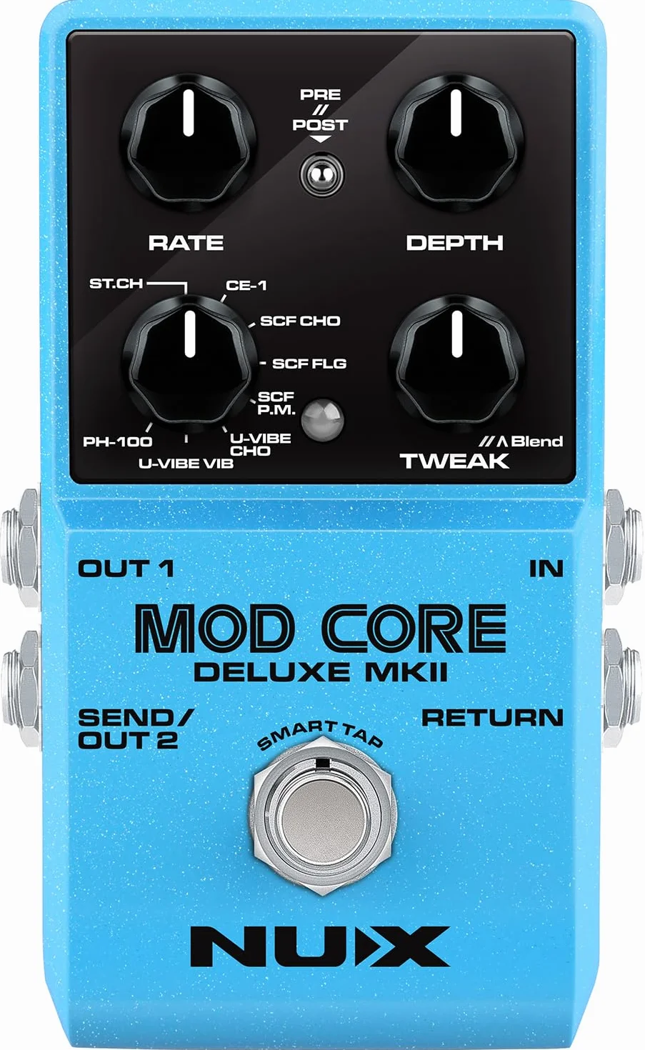 NU-X | Mod Core Deluxe mkII Pedal mit neuen Effektmodellen, Signal- und Routing-Optionen
