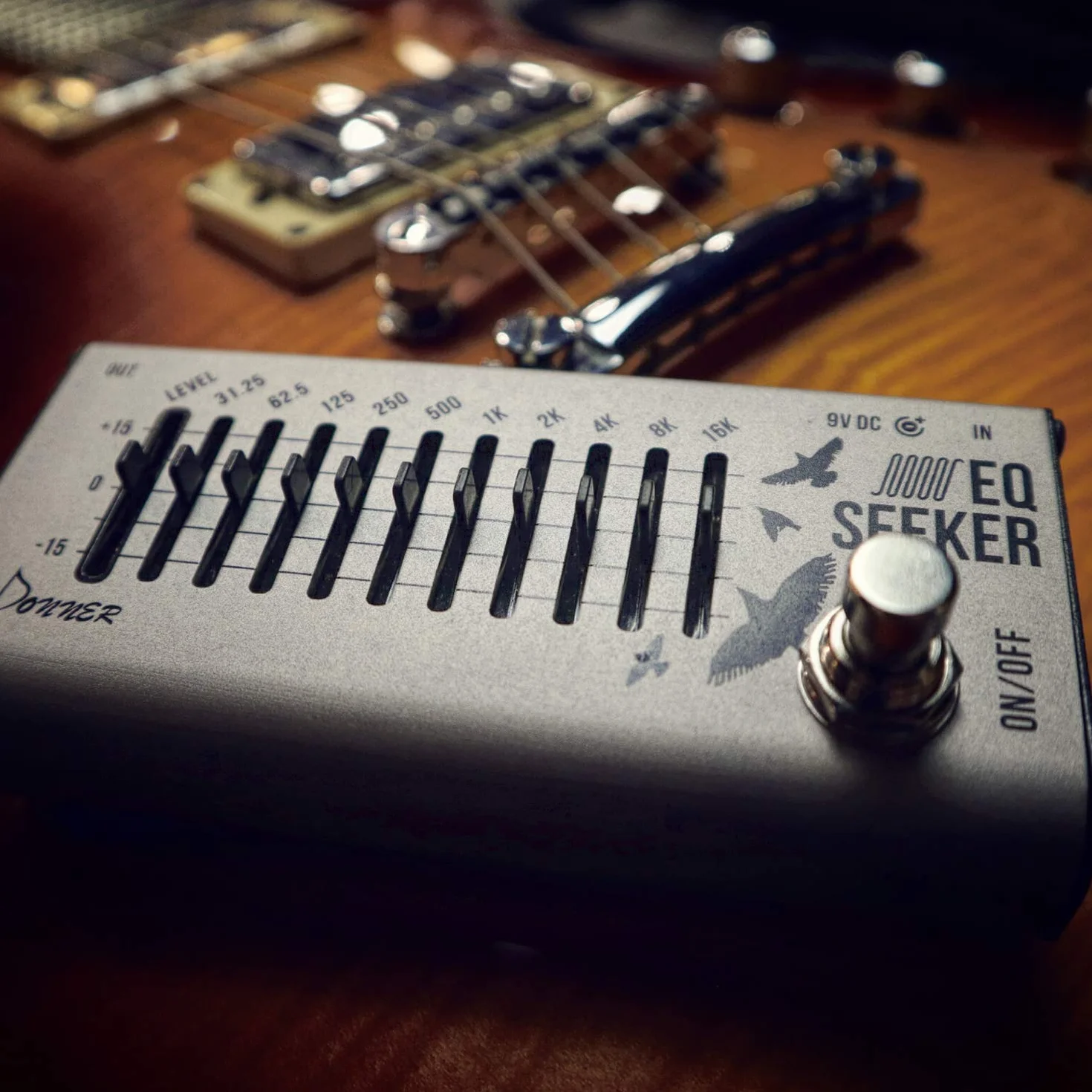 Donner EQ-Pedal, 10-Band Equalizer Pedal, EQ-Seeker für Gitarre und Bass, True Bypass