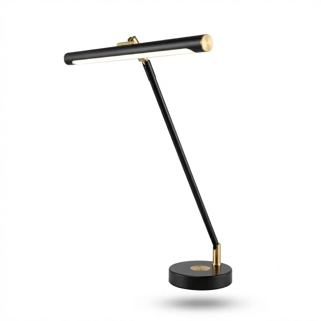 Infitronic IN78LEDKLGB1 Design-LED-Leuchte Alu Schwarz/Bronze Dimmbar CRI>90 3000-6500K 10W Wireless Charging USB