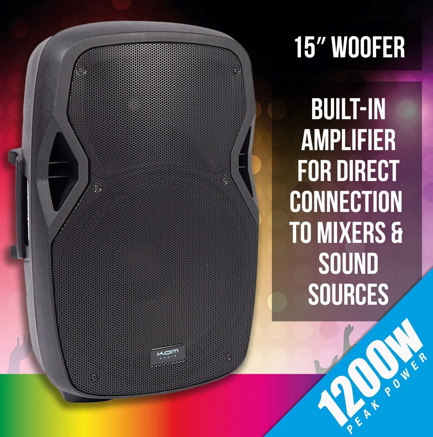 Kam RZ15A V3 1200W Aktiver PA-DJ-Lautsprecher
