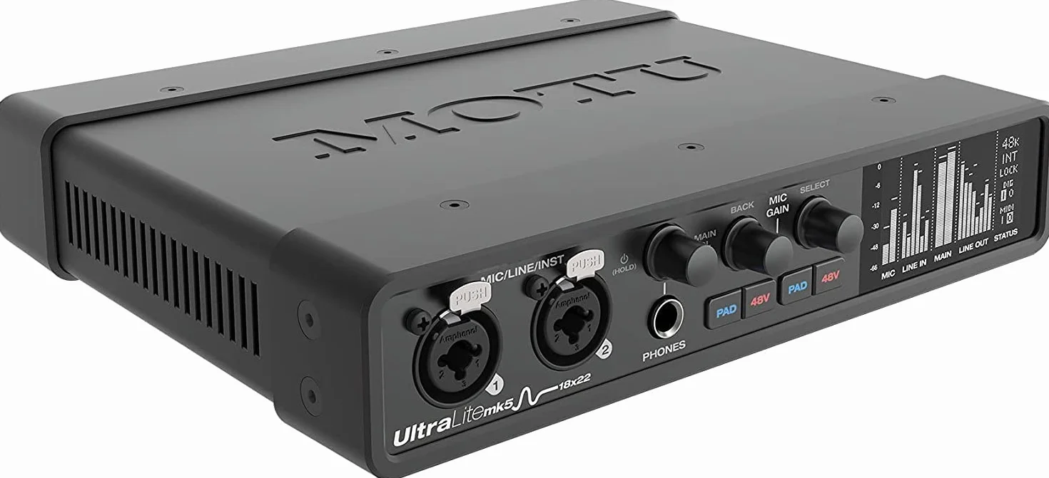 MOTU UltraLite MK5 USB-Audio-Schnittstelle, 18 Eingänge, 22 Ausgänge