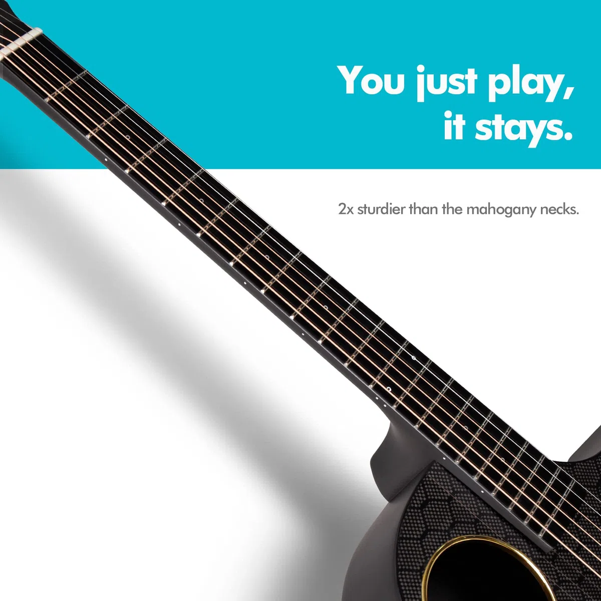 Enya Elektro-Akustische Gitarren 41" Set - X4 Pro Gitarren aus Kohlefaser Smarte Gitarre mit Integrierte Effekte/Lautsprecher/eingebautes Stimmgerät für Erwachsene（Cutaway/Schwarz）