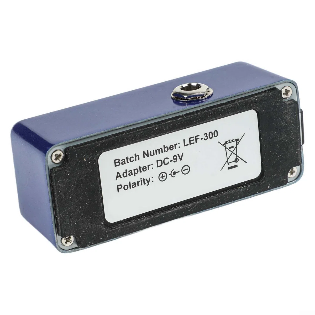 Rowin LEF-3807 Gitarren-Harmonizer-Pedal, digitaler Pitch-Shifter-Effekt mit Detune-Modus, polyphoner Stimmenchorus, True Bypass, Zinklegierung, Gehäuse für E-Gitarre, Blau