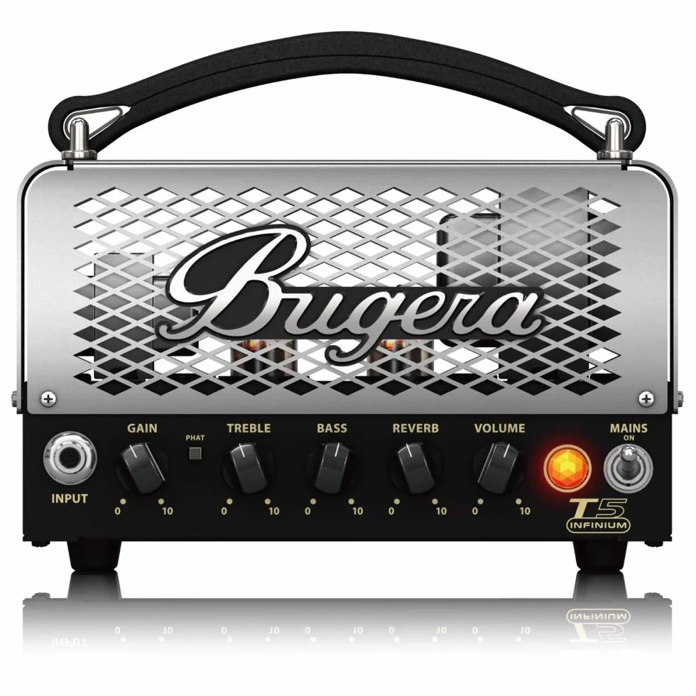 Bugera T5 INFINIUM 5 Watt Cage-Style Röhrenverstärker Topteil mit INFINIUM Tube Life Multiplier und Reverb