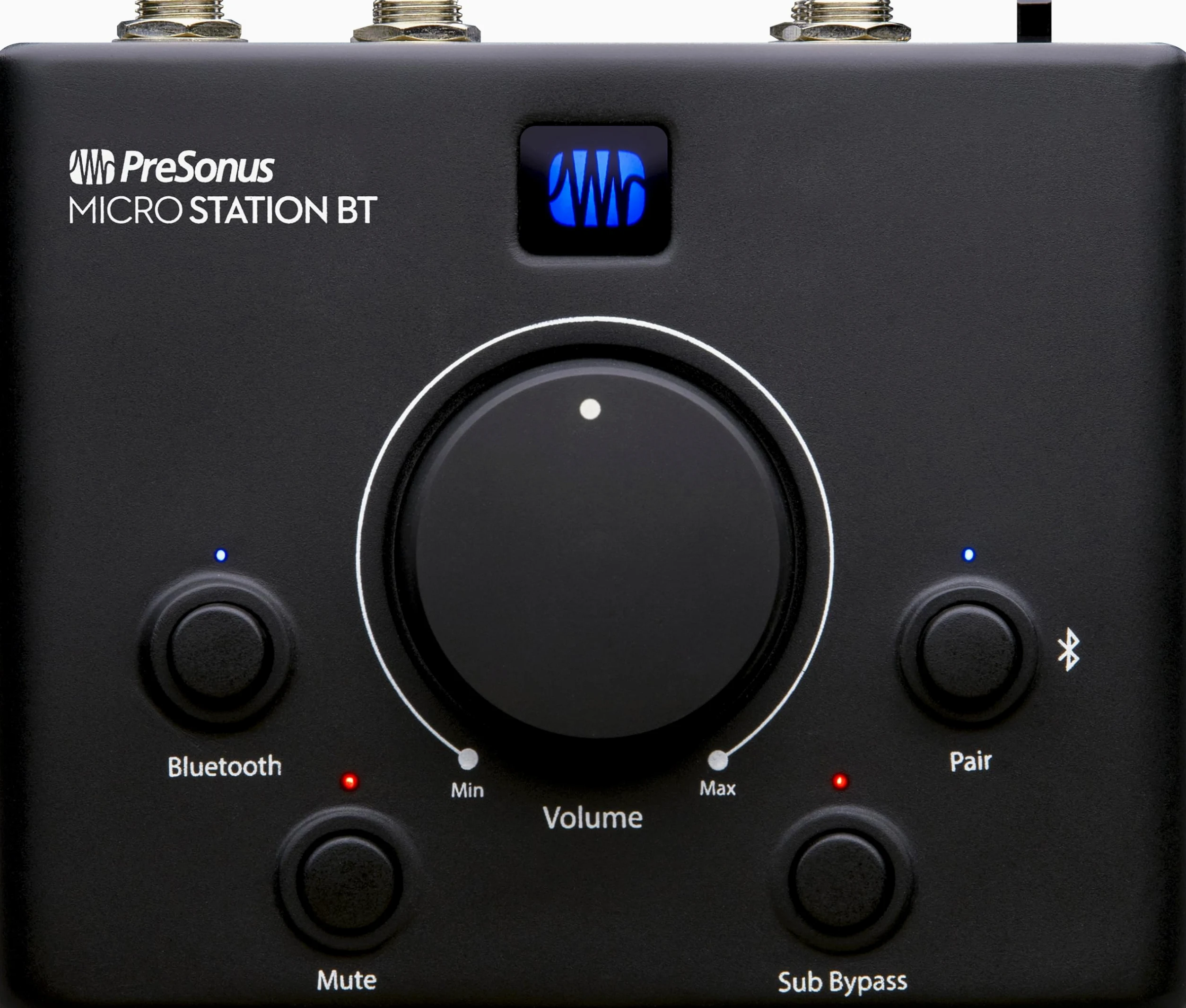 PreSonus MicroStation BT, 2.1 Lautsprecher-Monitor-Controller mit Bluetooth-Konnektivität und Subwoofer-Ausgang