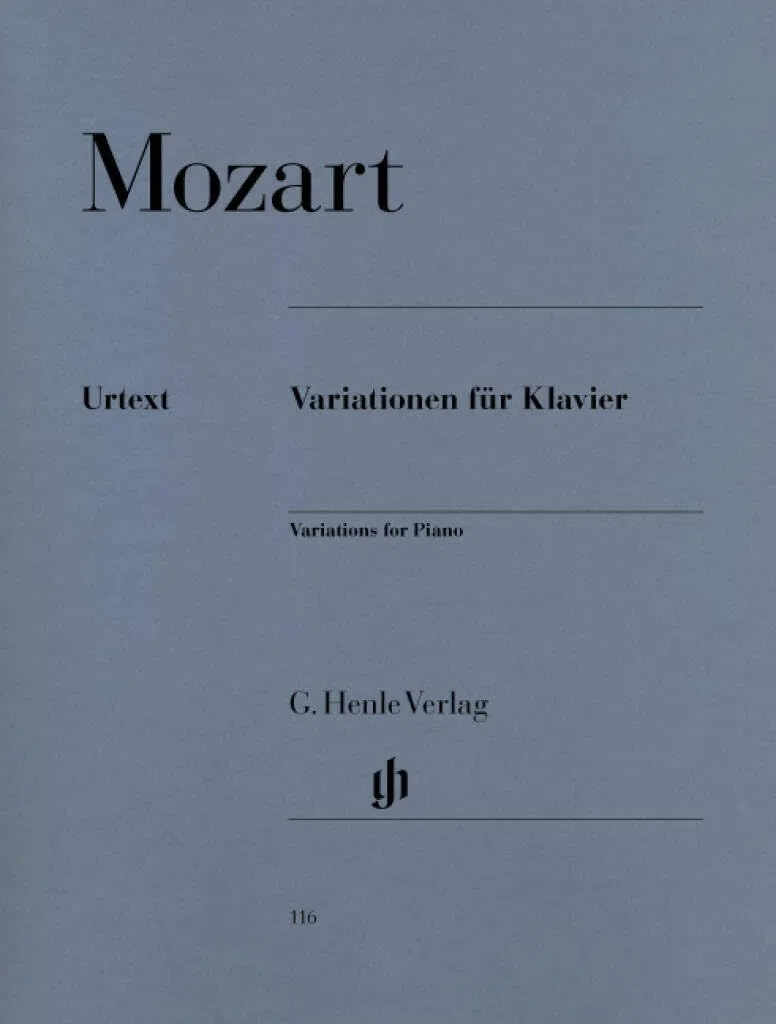 Variationen für Klavier: G. Henle Urtext-Ausgabe, Klavier zu zwei Händen