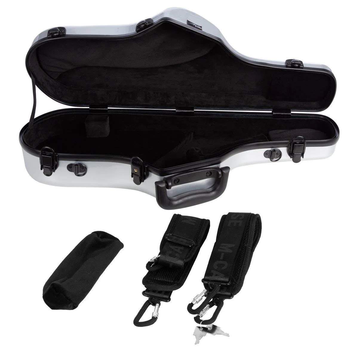 Saxophon Koffer, Hardcase, Altsaxophon Ultra Light silver M-Case