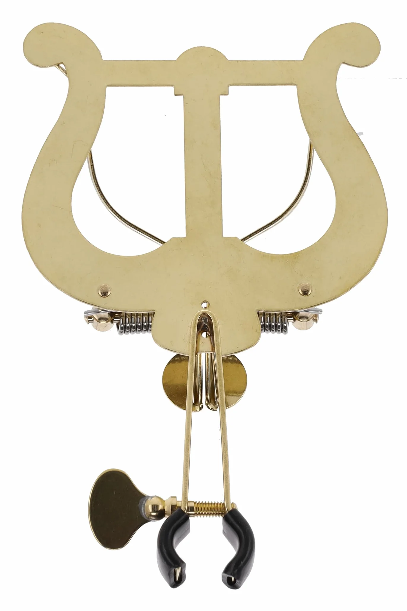 GEWA Marschnotenhalter Trompete - Messing - Große Lyra - 2 Drücker - Mit Klemme