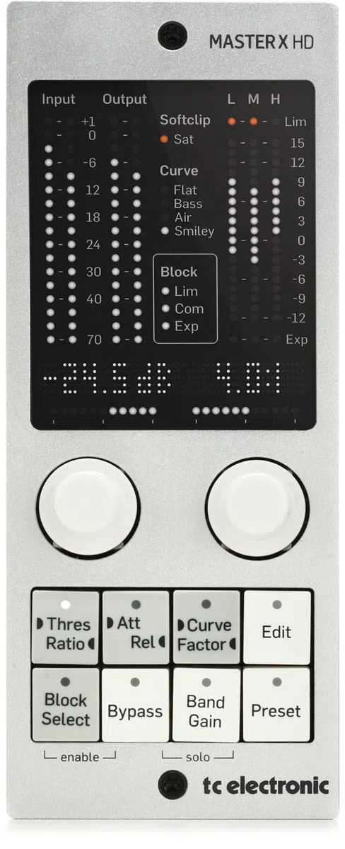 TC Electronic Master X HD-DT Multiband Dynamics Prozessor-Plug-In mit dediziertem Hardware-Controller