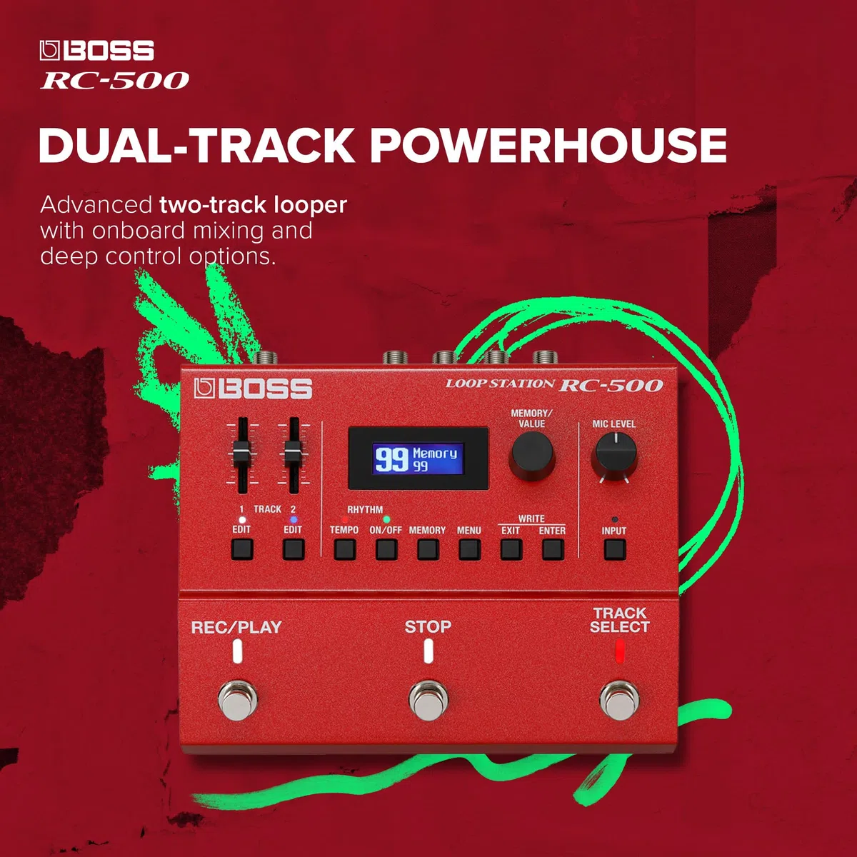 Boss RC-500 Dual Track Gitarreneffektpedal