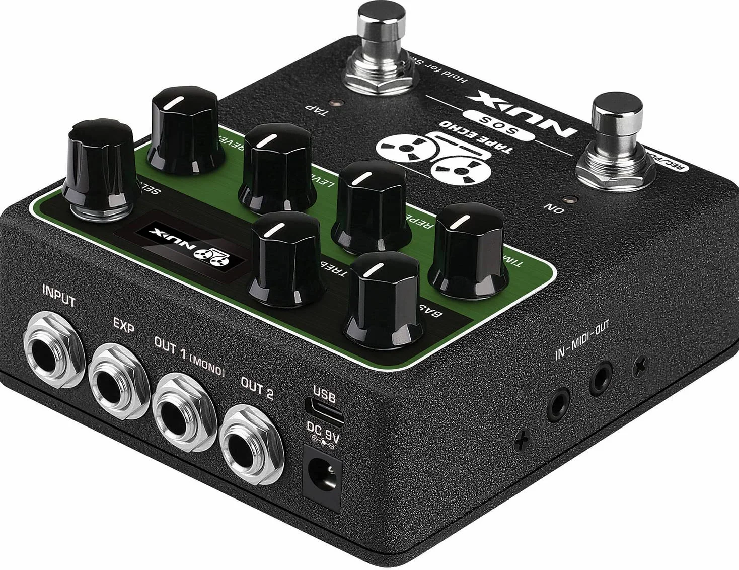 NUX -NDD7 - Tape Echo Pedal mit Midi, Grün