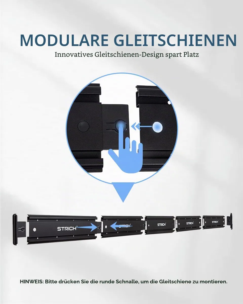 STRICH Gitarren-Wandhalterung, für 8 Gitarren, starker Aluminium-Metall-Gitarrenhalter, verstellbares Gitarren-Display-Set, SMH-08A