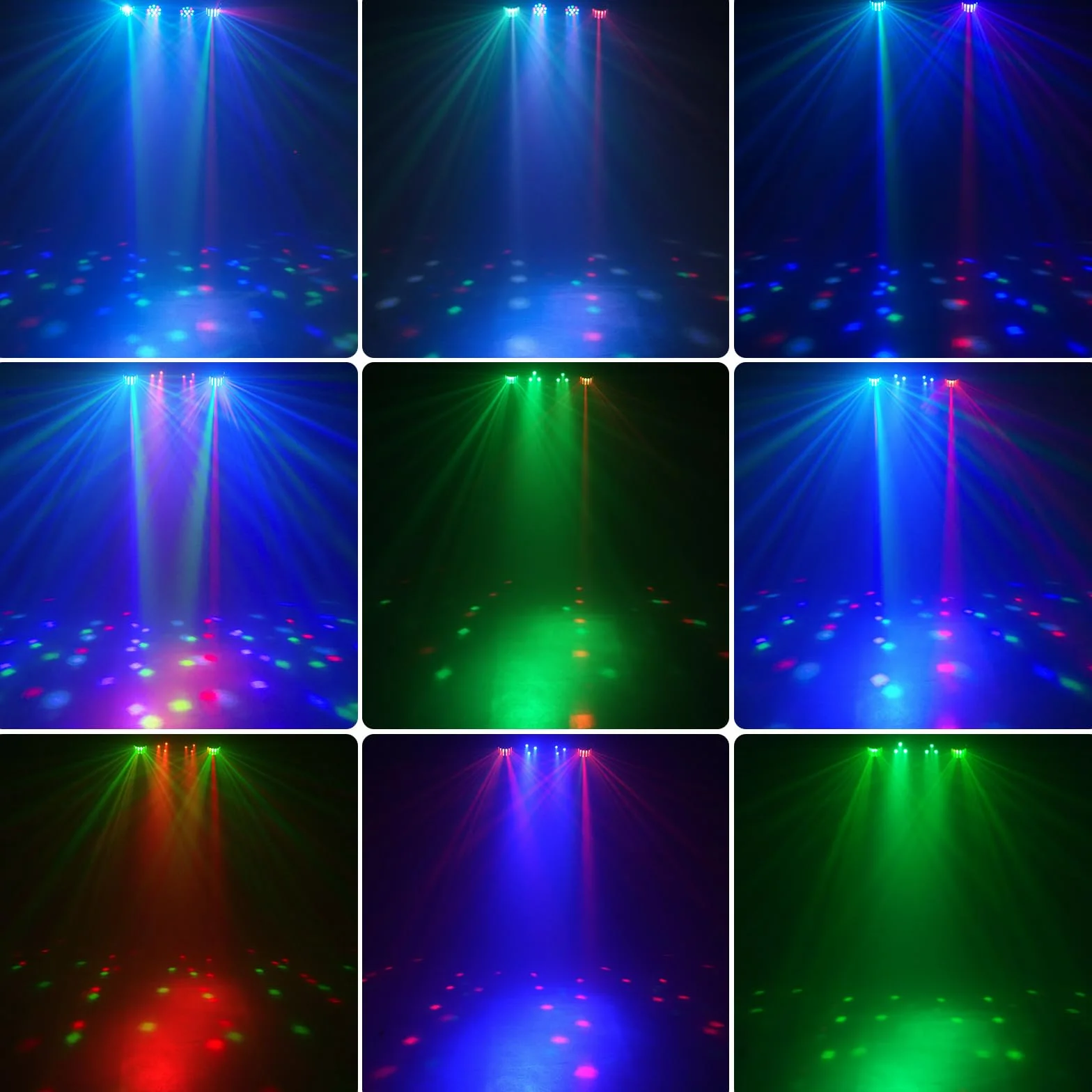 60W DJ-Lichtset Bühnenlicht mit Ständer und Fernbedienung, Derby RGBW DMX LED Par Scheinwerfer mit Stroboskopeffekt Discolicht für DJ, KTV, Kirchen, Konzerte, Hochzeiten, Halloween