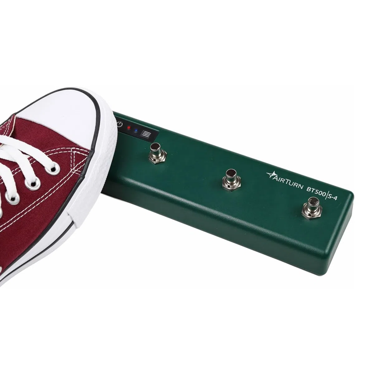 Airturn BT500-S4 Bluetooth Fußschalter Footswitch Controller Fernbedienung mit keepdrum 9V Netzteil