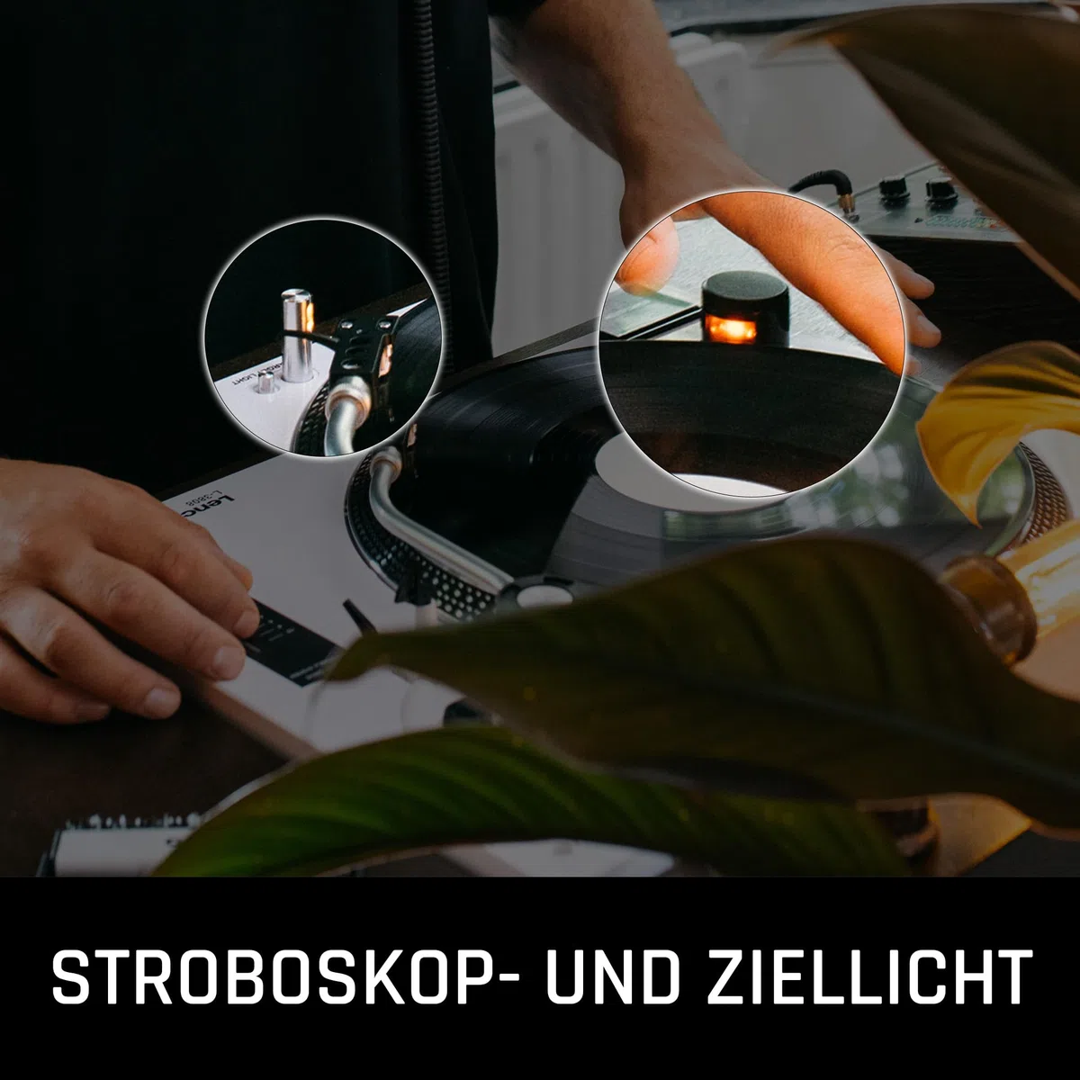 Lenco L-3810GY - Plattenspieler - Schallplattenspieler - Vinyl Player | L-3810 - 33/45 U/min - Pitch-Control - Magnet-Tonabnehmer-System - Nadelbeleuchtung - Pitch-Control