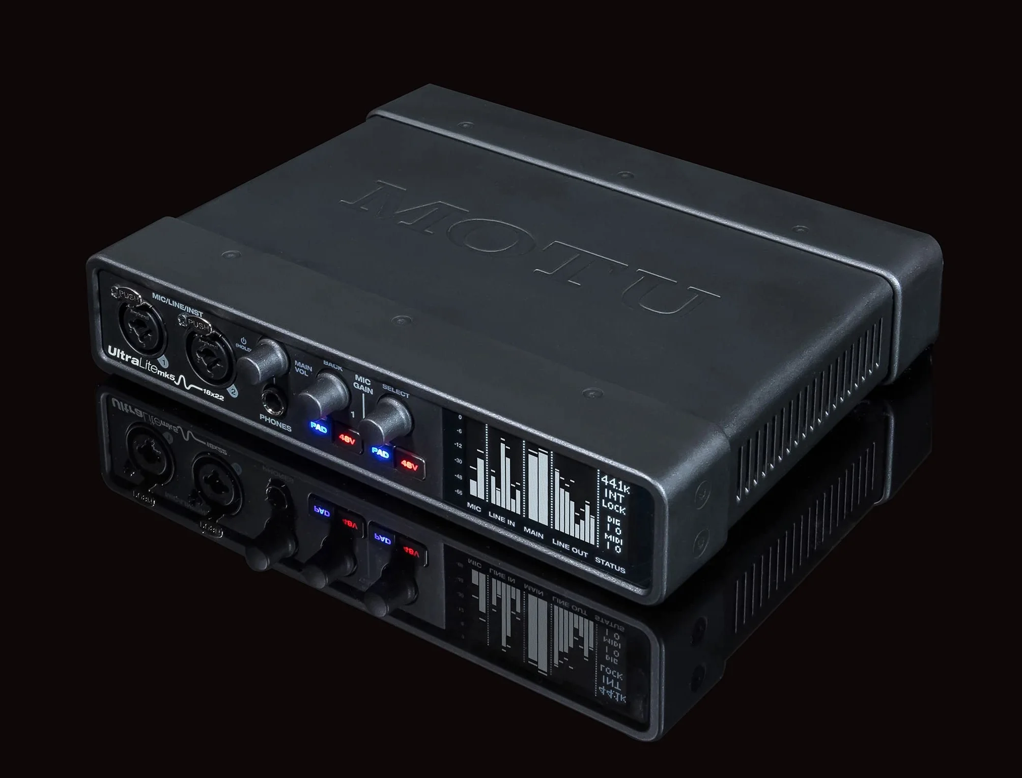 MOTU UltraLite MK5 USB-Audio-Schnittstelle, 18 Eingänge, 22 Ausgänge