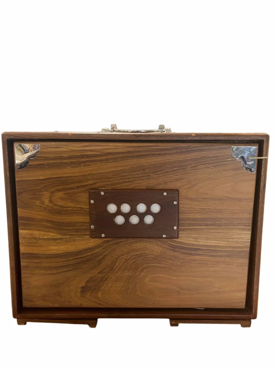 40,6 cm große Shruti-Box, massives Teakholz, lange Sustain, Surpeti Shruti mit Tragetasche, abgestimmt auf 432 Hz, mit Fußpedal