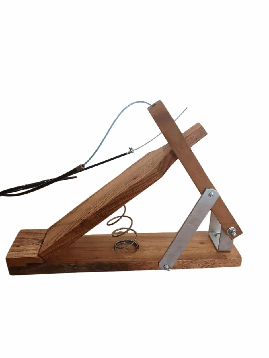 Shruti Box Großes Fußpedal, 440 Hz, 13 Töne, Teakholz, Musikinstrument