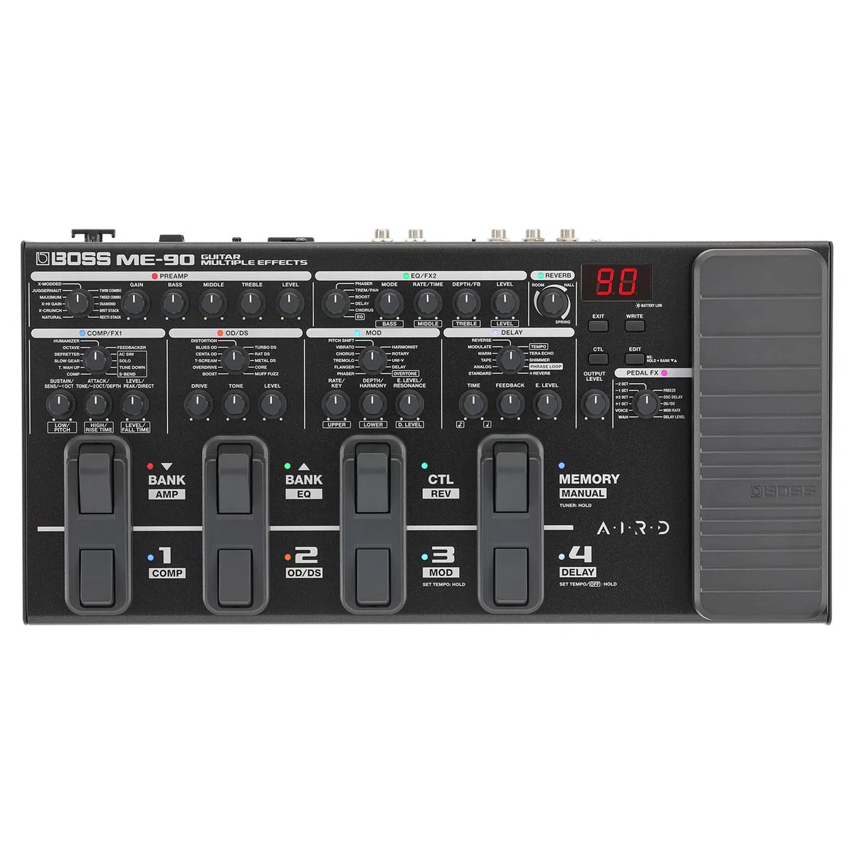 Boss ME-90 Gitarrenprozessor Multi-Effektgerät für Gitarre + keepdrum Netzteil