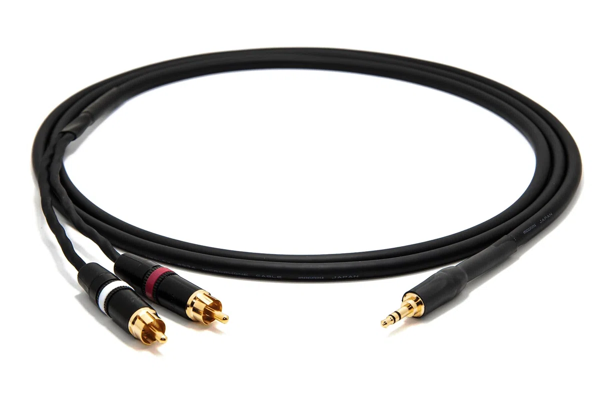 Mogami 2534 Quad HiFi Y-Audiokabel 3,5mm miniklinke - Cinch RCA 1,5 m