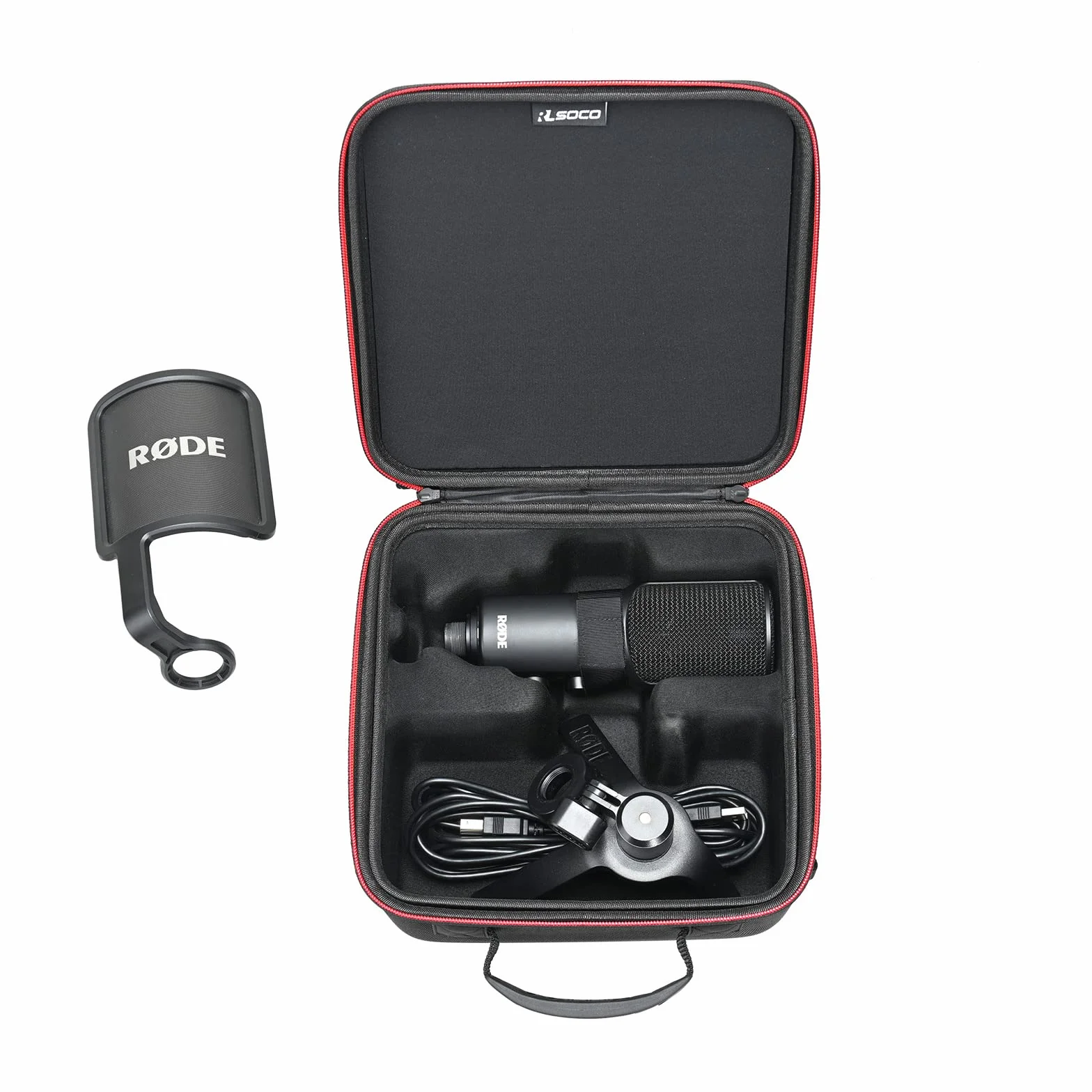 RLSOCO Hartschalenkoffer für RØDE NT-USB+ Professionelles USB-Mikrofon & für RODE NT-USB vielseitiges USB-Kondensatormikrofon