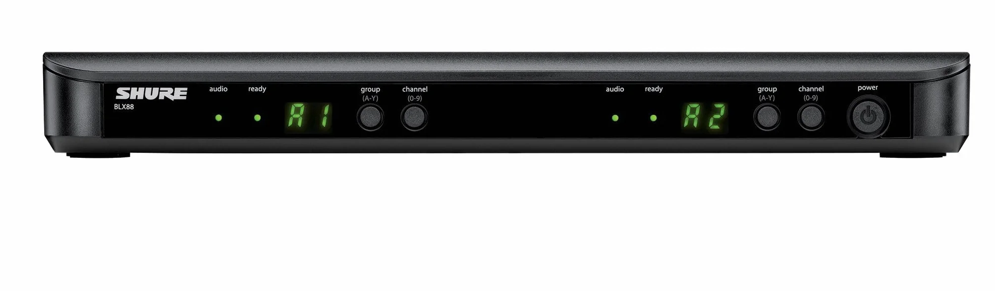 Shure BLX288/PG58 UHF Wireless Mikrofonsystem - Perfekt für Kirche, Karaoke, Gesang - 14-Stunden Akkulaufzeit, 100m Reichweite | Enthält (2) PG58 Handheld Vocal Mics, Dual Channel Receiver | M17 Band