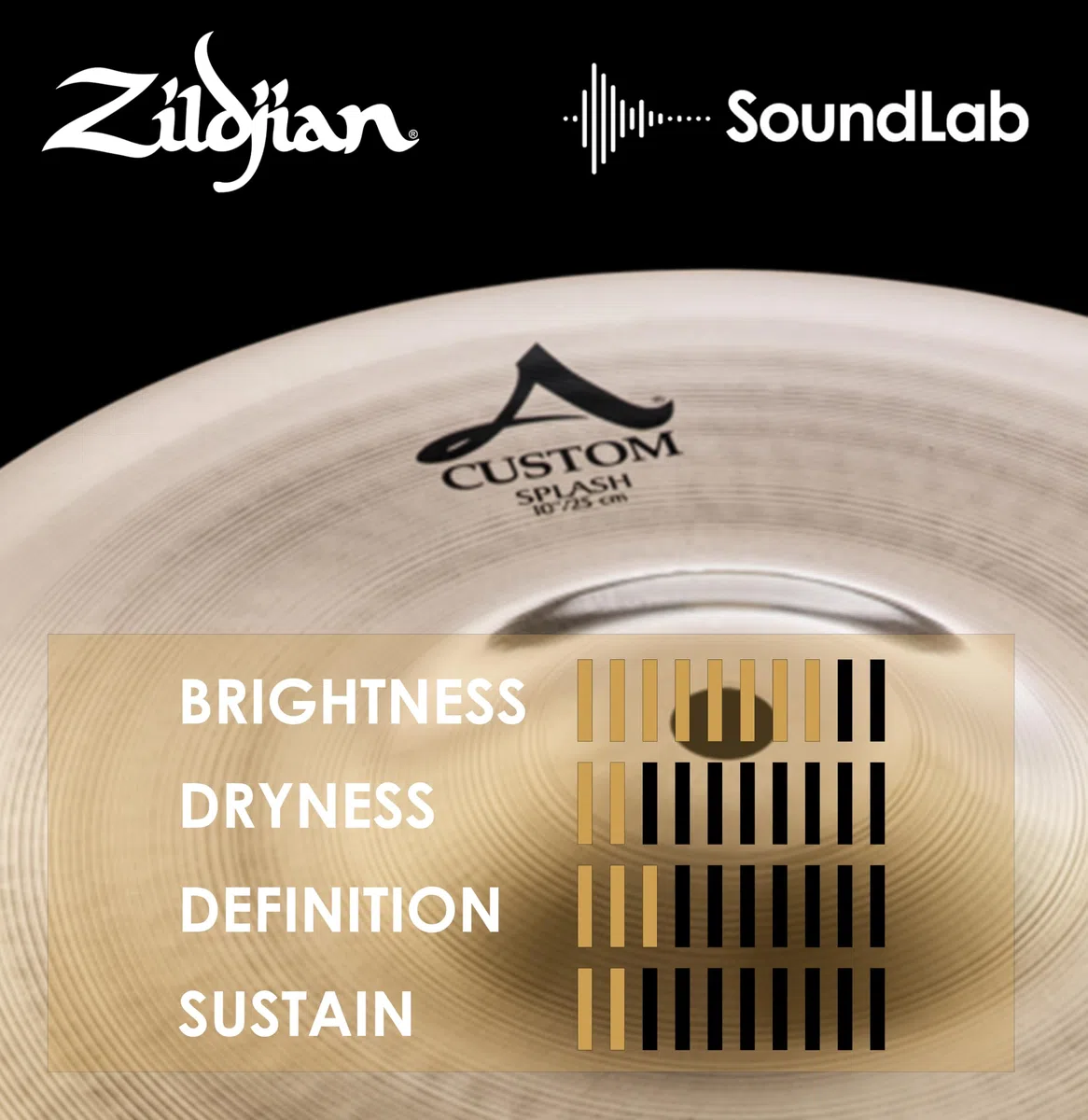 Zildjian A-Custom Splash 10" Brilliant Finish