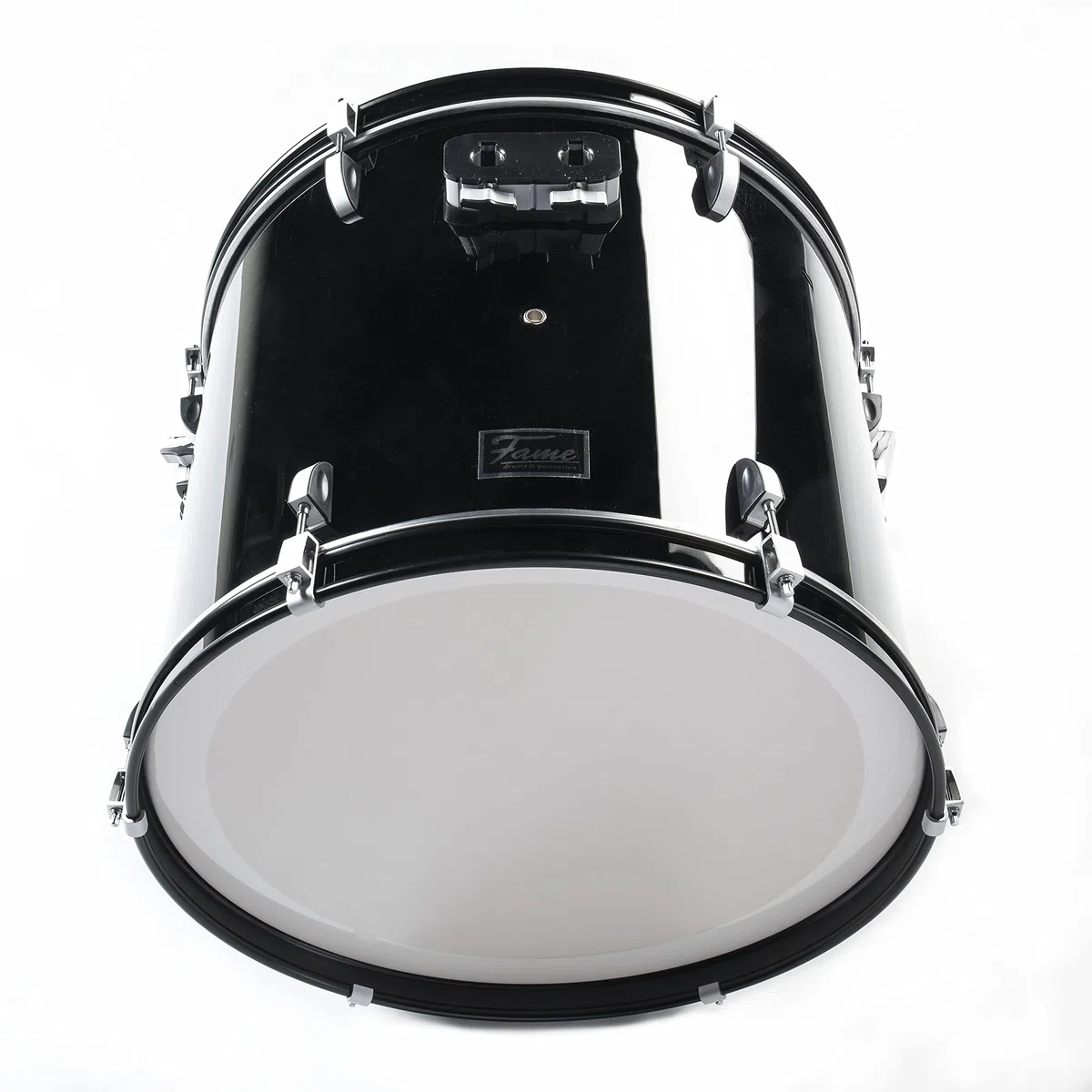 Fame First Step Bass Drum 22"x18" Mischholz Piano Black Aluminium Hardware Stahlspannreifen vorgedämpftes Fell