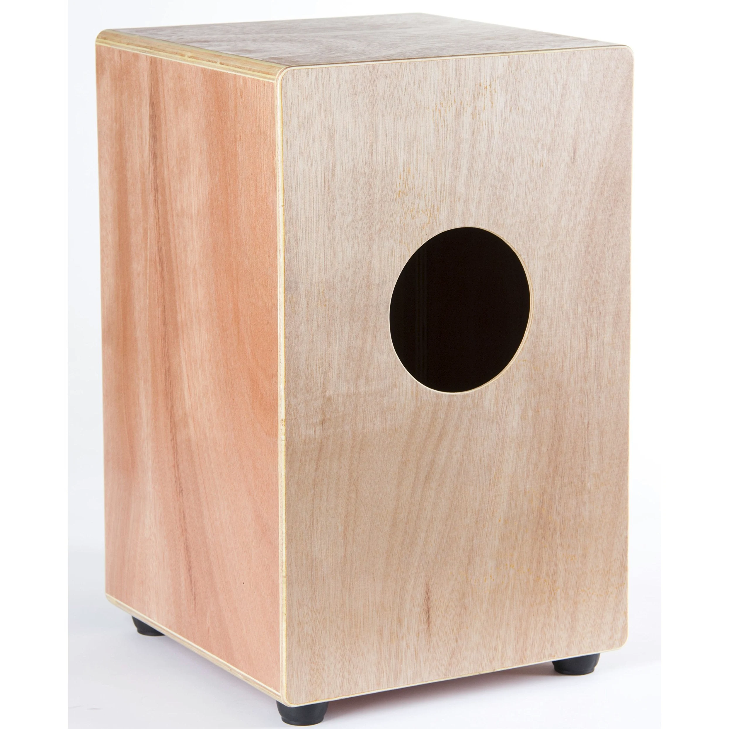 Fame Beginner Cajon, Einsteiger Cajon aus 7-lagigem Sperrholz, Drum Box mit abgerundeten Kanten, Schlagfläche aus Esche, Snare-System Gitarrensaiten