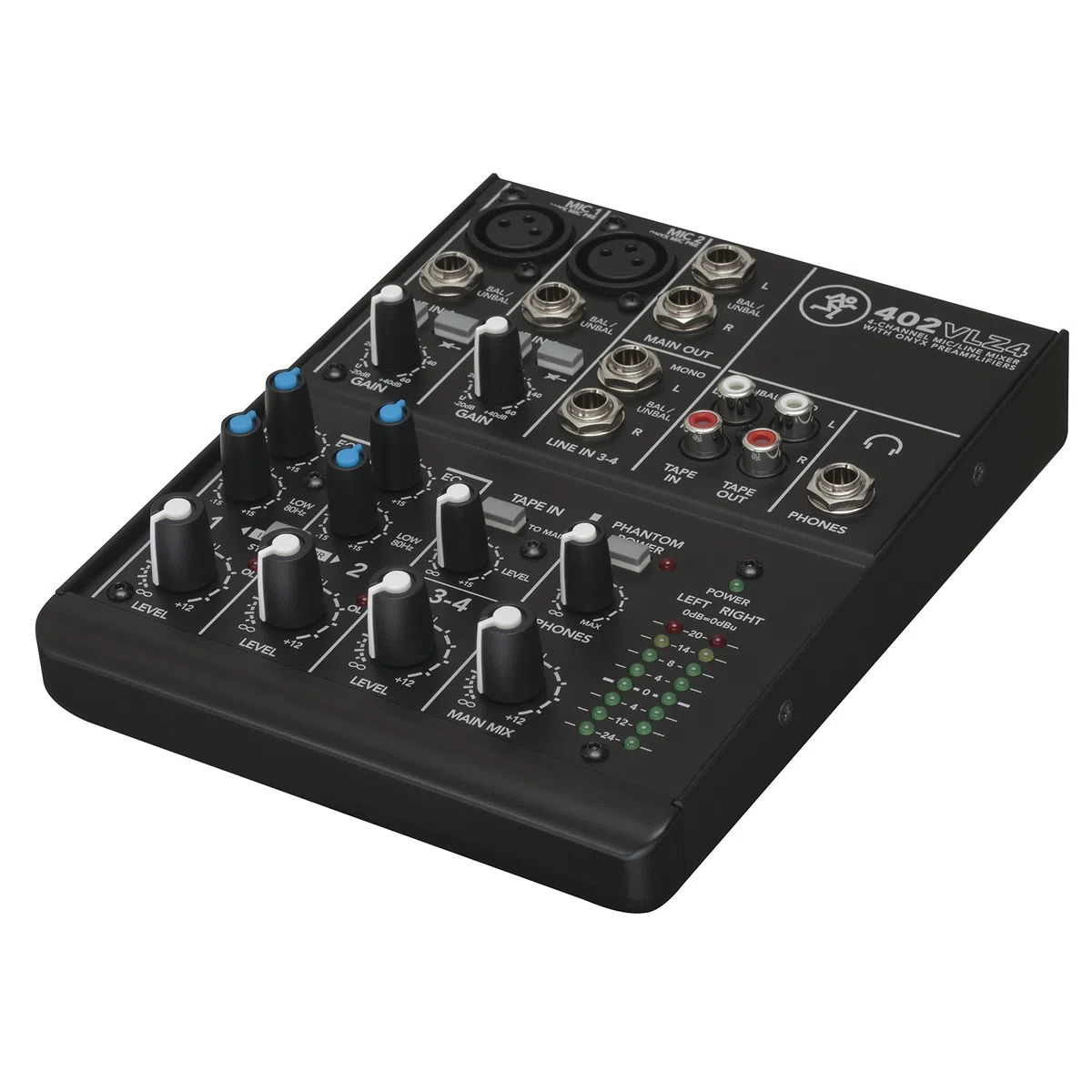 Mackie 402VLZ4 analoges 4-Kanal-Kompaktmischpult mit legendären Onyx Mikrofonvorverstärkern