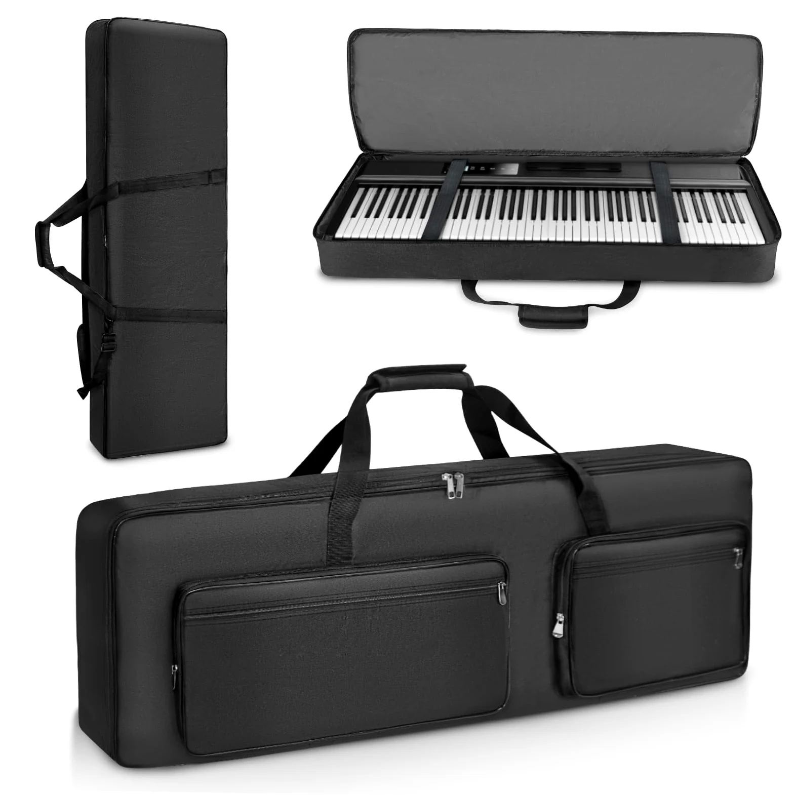 SUNDOY Keyboard Tasche Gig Bag 600D Oxford-Gewebe 10mm Schaumstoffpolsterung