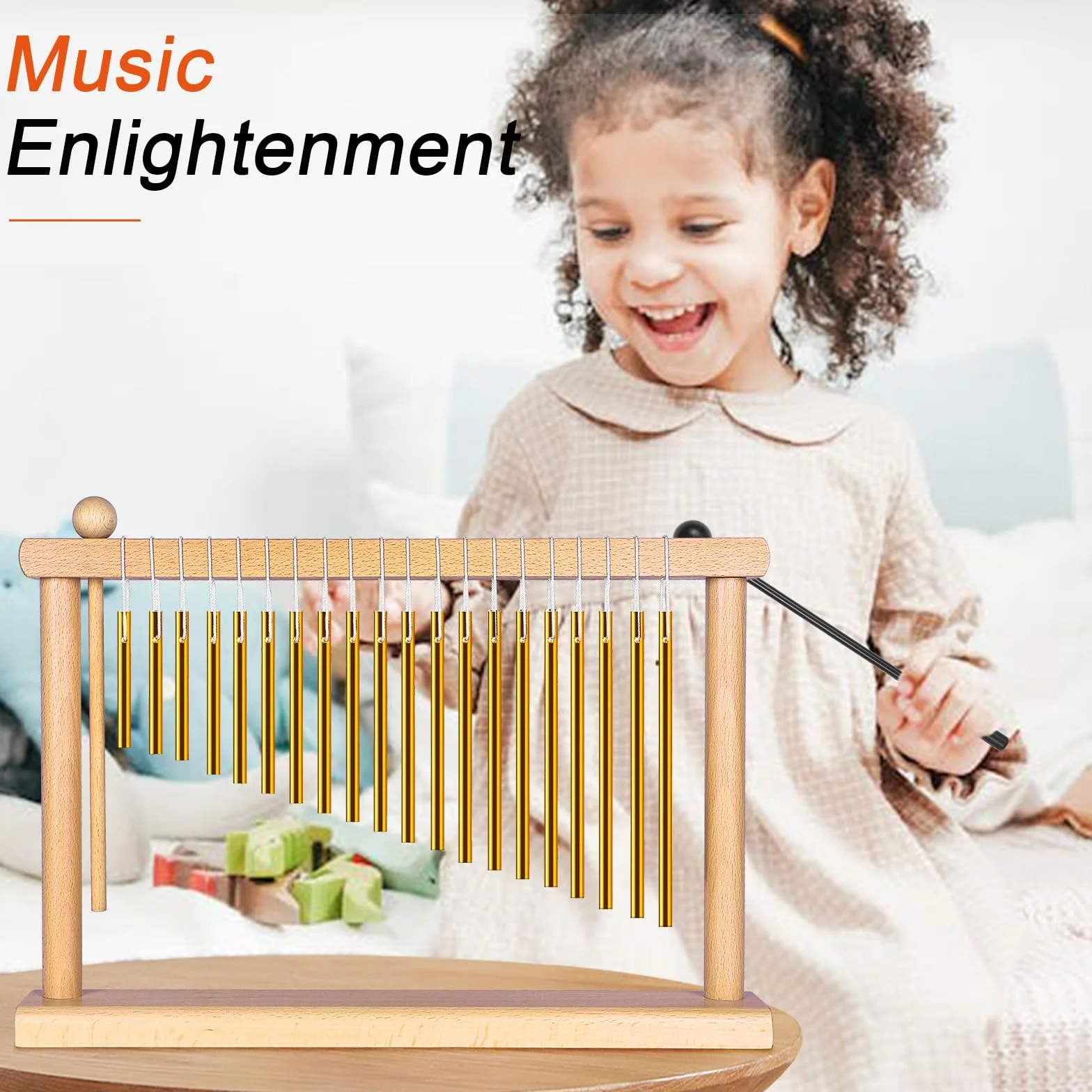 AKLOT Klangheilendes Klangspiel, Instrument, Meditation, 20 Töne, Tischklingel