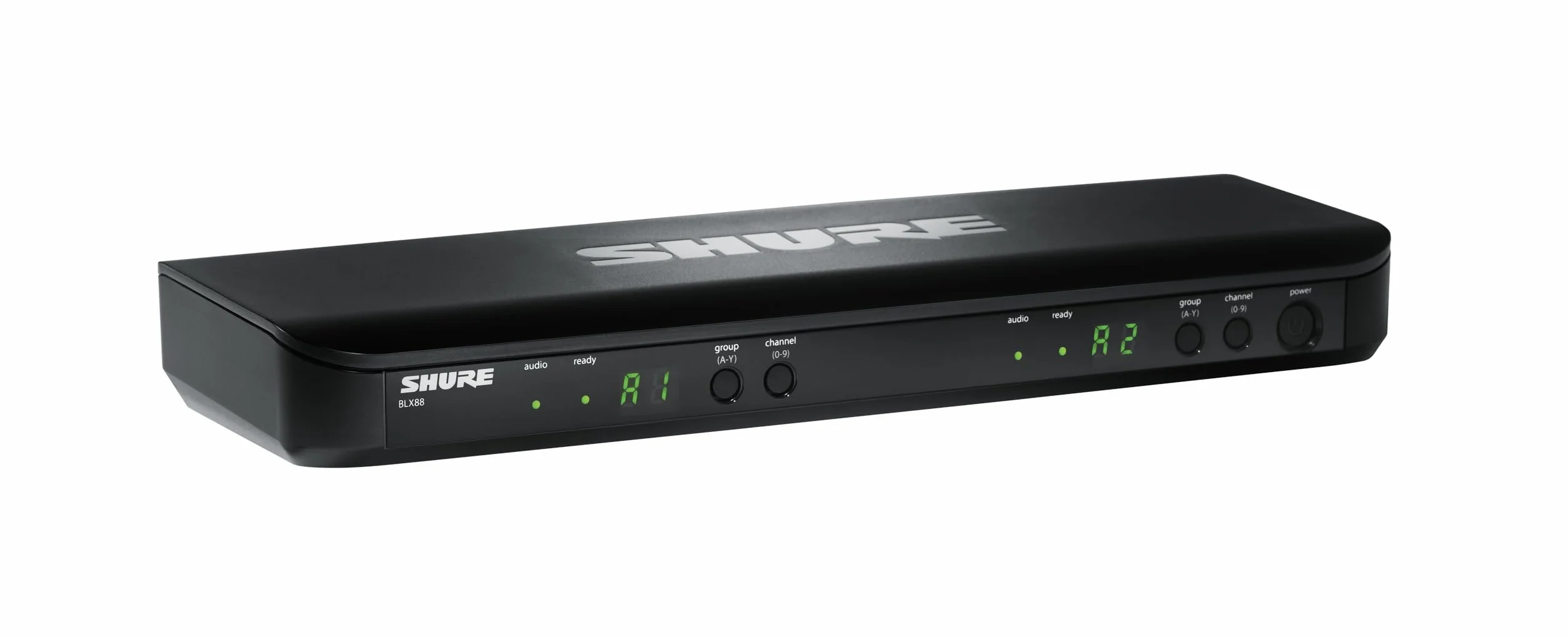 Shure BLX288/PG58 UHF Wireless Mikrofonsystem - Perfekt für Kirche, Karaoke, Gesang - 14-Stunden Akkulaufzeit, 100m Reichweite | Enthält (2) PG58 Handheld Vocal Mics, Dual Channel Receiver | M17 Band
