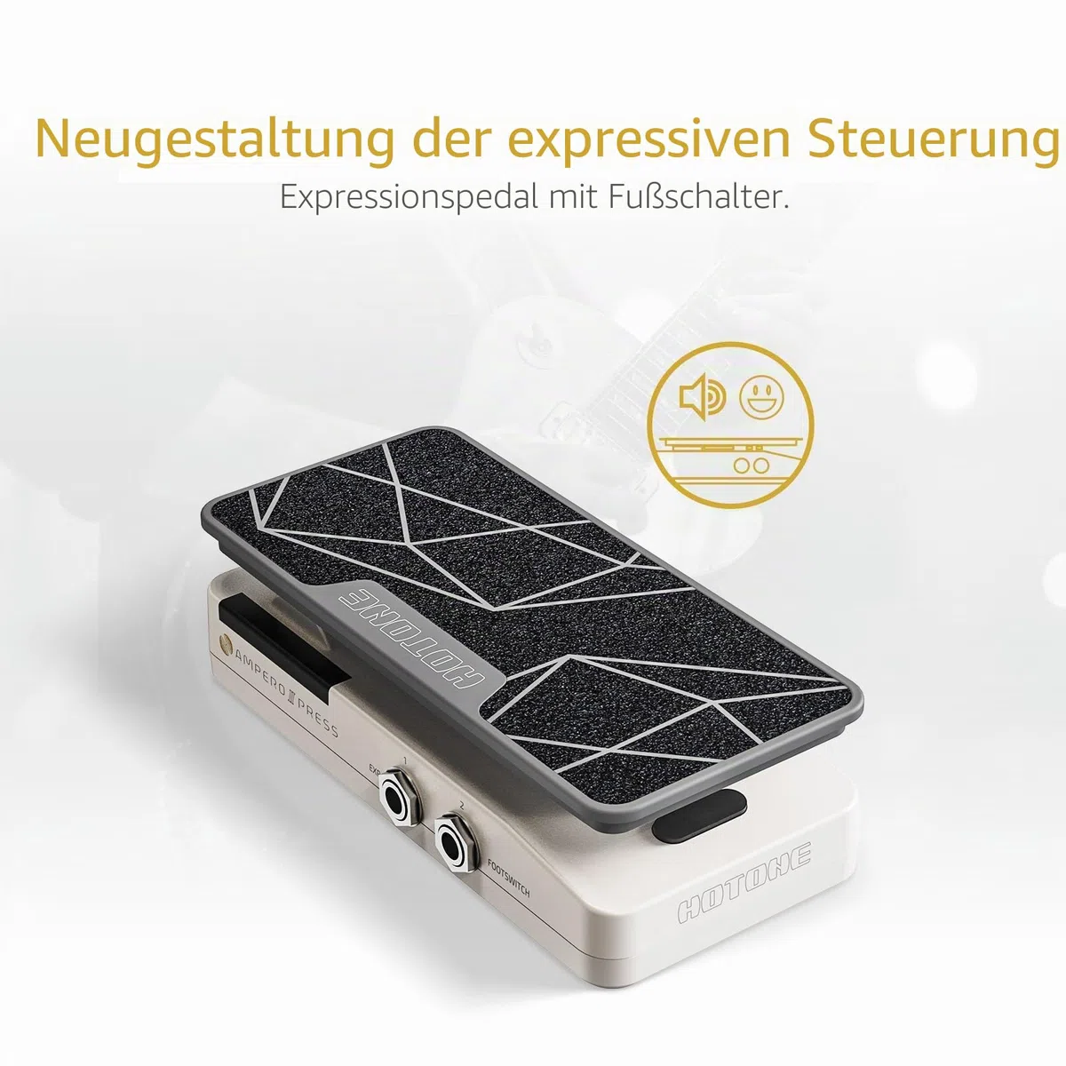 HOTONE Passive Volume Expression Fußschalter 2 in 1 Gitarreneffekt Pedal EXP Ampero II Press