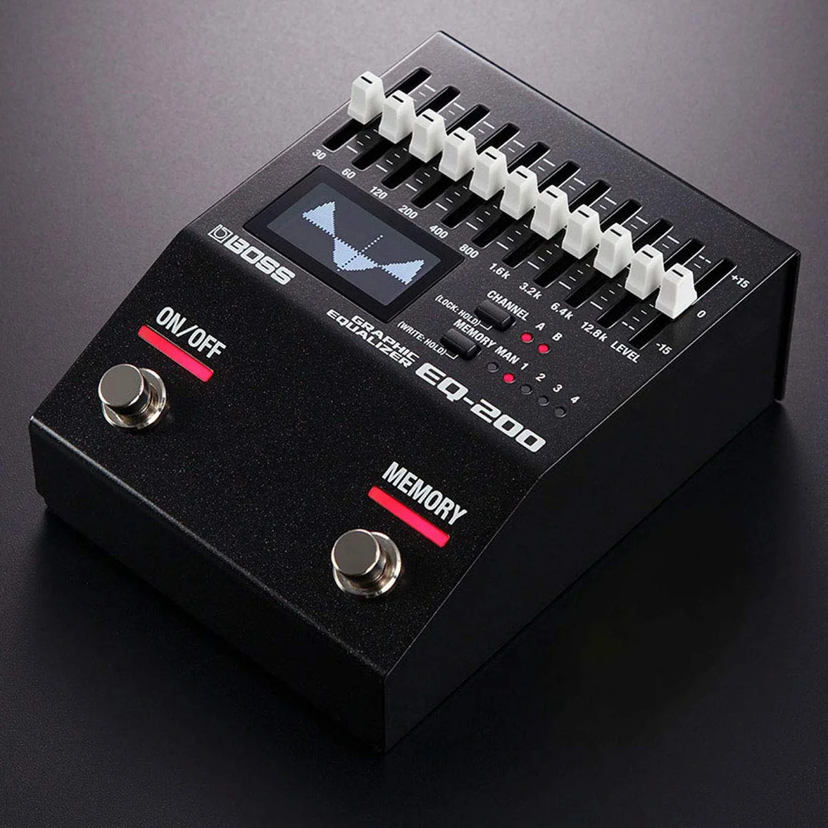 Boss EQ-200 graphischer Equalizer + keepdrum Klinken-Kabel 3m