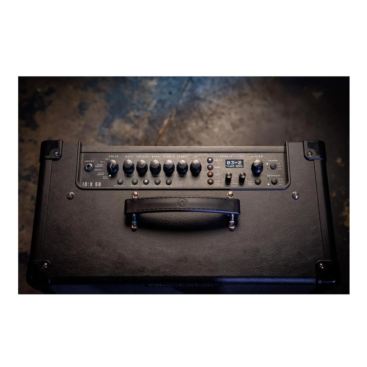 Blackstar ID:X 50 Digitaler 50W Gitarren-Combo-Verstärker mit integrierten Effekten, sechs Amp-Voices, variablen Leistungsmodi, USB-C- und XLR-Ausgang für Zuhause, Studio und Bühne