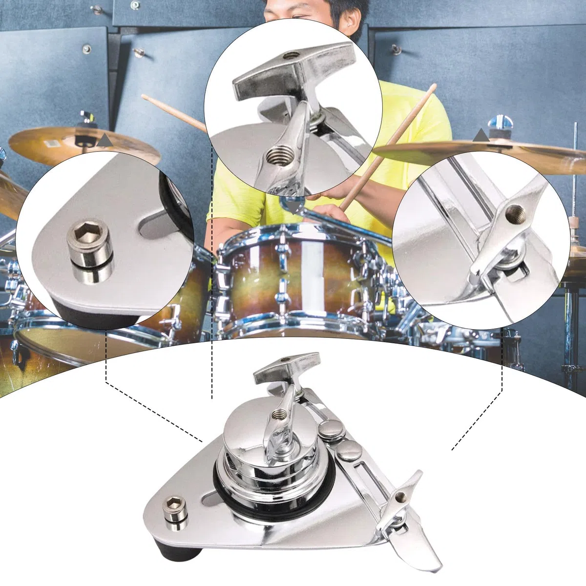 Tom Drum Suspension Rim Mount Halterung Vielseitige Einfache Installation Teile