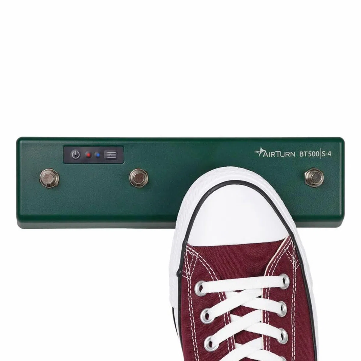 Airturn BT500-S4 Bluetooth Fußschalter Footswitch Controller Fernbedienung mit keepdrum 9V Netzteil
