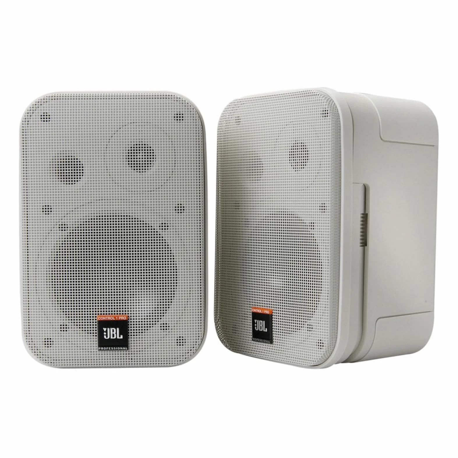 JBL Control 1 Miniatur-Lautsprecher, Pro High Performance, 150-Watt, Studio-Monitor weiß