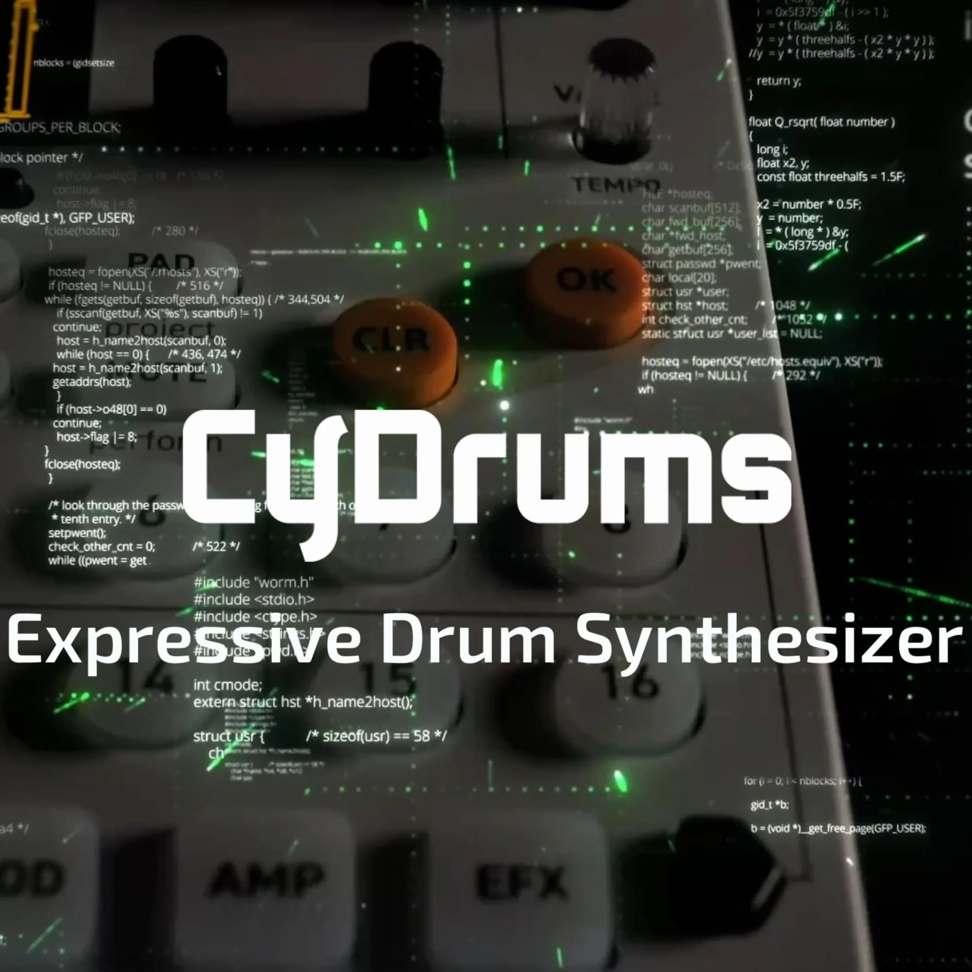 Sonicware CyDrums [Expressive Drum Synthesizer] 8-Track Beatmaking, 4D-Drumsounds, 22 individuell Klangstrukturen, Vielseitige Effekte und flexibles Routing