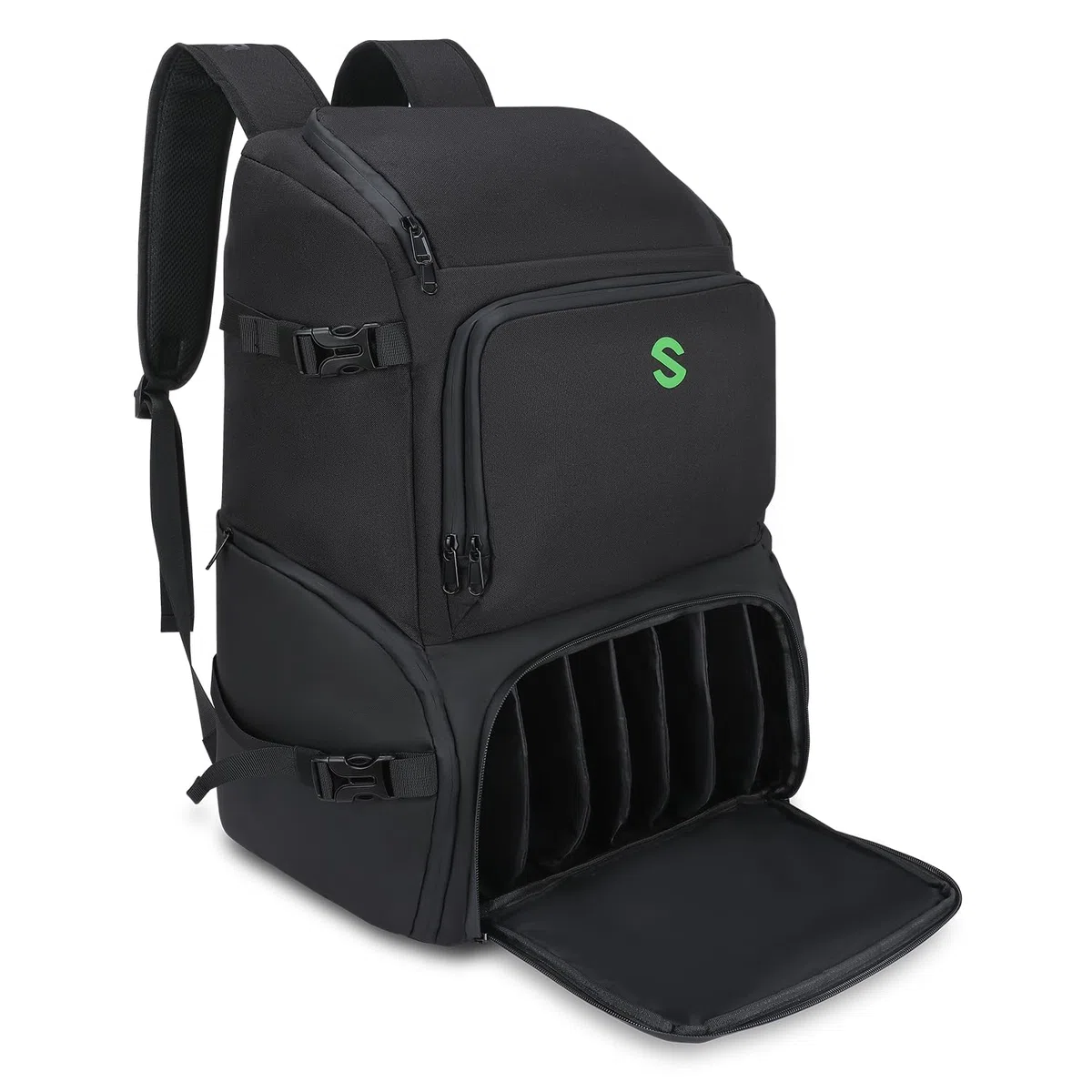SAVIOUR DJ-Zubehör-Transportpaket, große Ausrüstungstasche für Solo-Musiker, DJ-Ausrüstung, Mikrofonständer und Kabel, robuster Gig-Rucksack