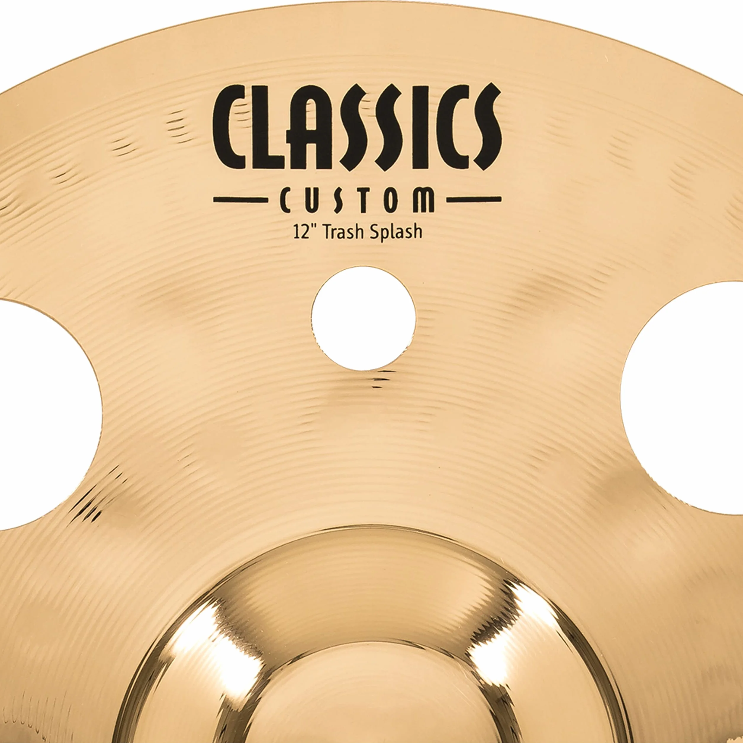Meinl Classics Custom Brilliant 12" Trash Splash | Becken für Schlagzeug, brillantes Finish, B12 Bronze